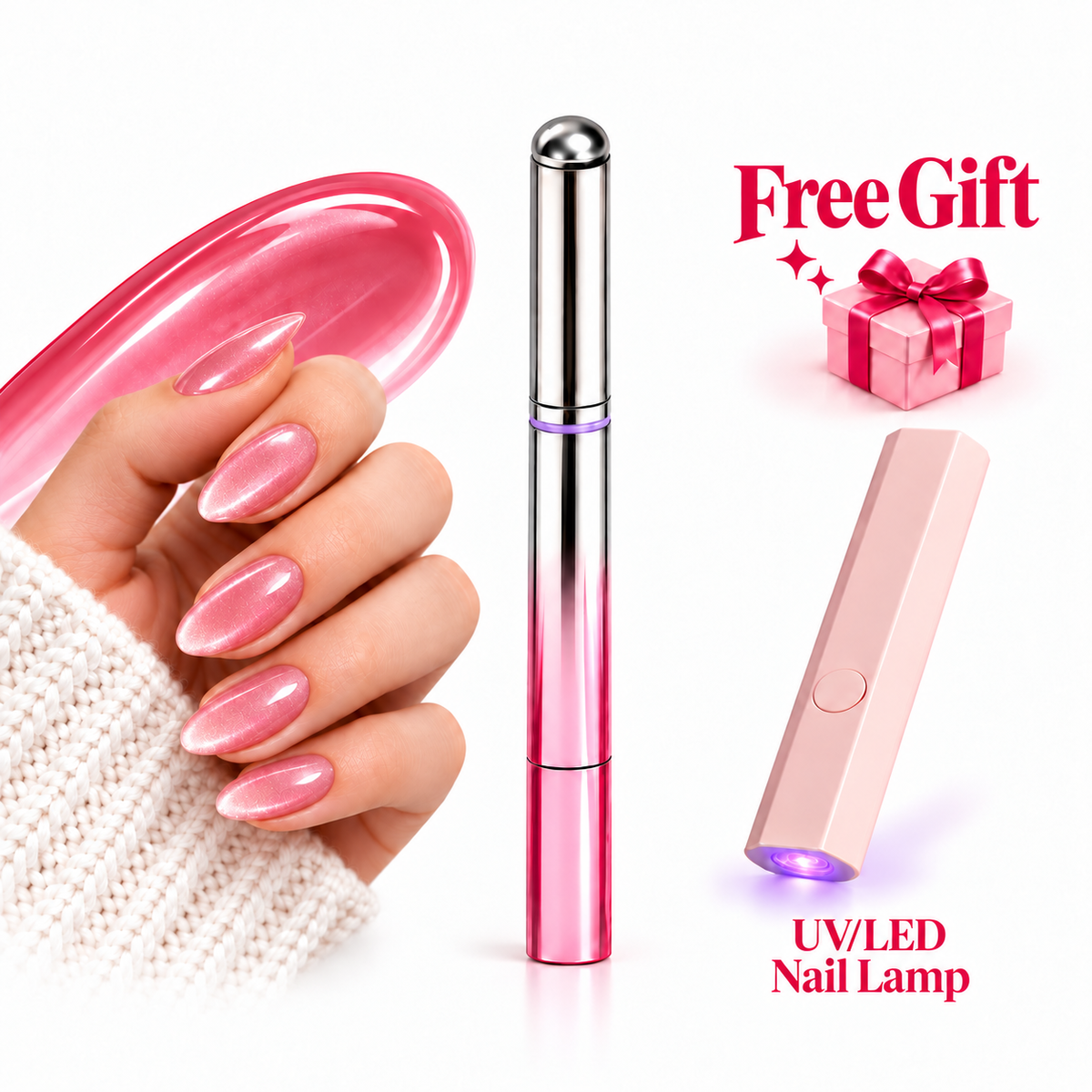 GlamPen™ 7-In-1 Magnetic Cat Eye Nail Gel Pen Portable