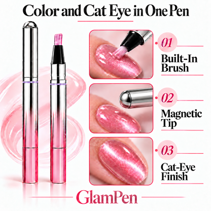 GlamPen™ 7-In-1 Magnetic Cat Eye Nail Gel Pen Portable