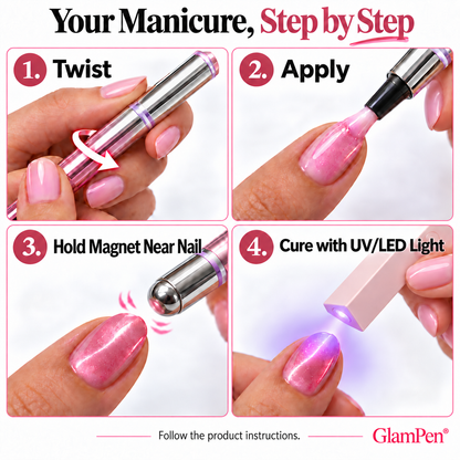 GlamPen™ 7-In-1 Magnetic Cat Eye Nail Gel Pen Portable