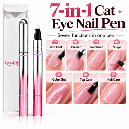 GlamPen™ 7-In-1 Magnetic Cat Eye Nail Gel Pen Portable