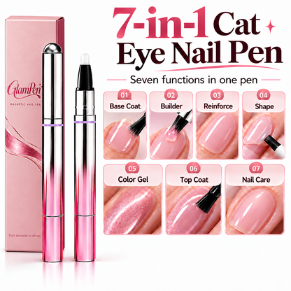 GlamPen™ 7-In-1 Magnetic Cat Eye Nail Gel Pen Portable